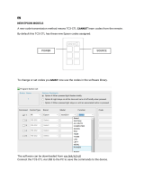 Vision Audio Visual TC3 Control Module Operating instructions