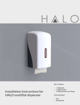 Halo Multi Flat Dispenser Operating instructions