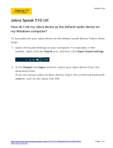 Jabra Speak 510 UC Operating instructions