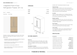 Fisher & Paykel RS32A72J1 Integrated French Door Refrigerator Freezer Operating instructions