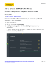 Jabra Evolve 20 Operating instructions