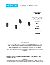 Adrian Steel ADRIAN-STEEL-6UPK4B-4-Pack-6-Inch-Upright Kit-04 Operating instructions