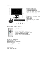 AHD 1080P Backup Camera System Operating instructions