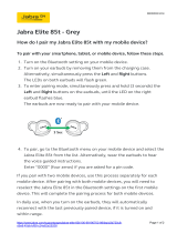 Jabra Elite 85t Operating instructions