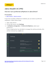 Jabra Stealth UC MS Operating instructions