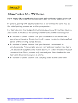 Jabra Evolve 65 MS Stereo Operating instructions