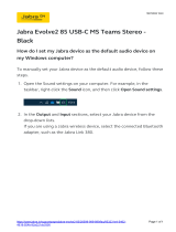 Jabra Evolve2 85 User manual