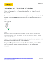 Jabra Evolve2 75 Operating instructions