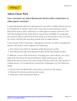Jabra Clear Red Operating instructions