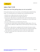 Jabra Talk 15 SE Operating instructions