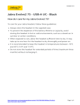 Jabra Evolve2 75 Operating instructions