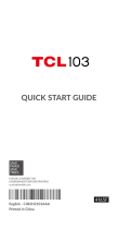 TCL 103 Operating instructions
