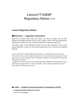 Lenovo YT-K606F Operating instructions