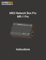 DoreMidi MR-1 Pro Operating instructions