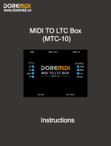DoreMidi MTC-10 Operating instructions
