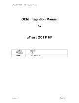Identiv UT5501F-01HF Operating instructions