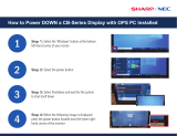 Sharp How to Power DOWN a CB-Series Display Operating instructions