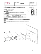 PDi PD168-080 Articulating Arm Operating instructions