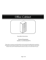 HOMESTOCK18.90L Office Cabinets Wood Storage Dresser Cabinet