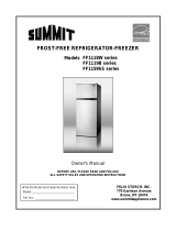 Summit FF1118W Series Operating instructions