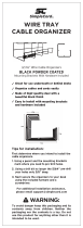 SimpleCord Wire Tray Cable Organizer Operating instructions