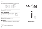 Saxby Lighting 13822 Operating instructions