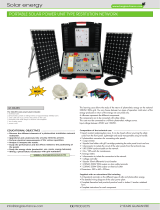 LANGLOIS Portable Solar Power Unit Operating instructions