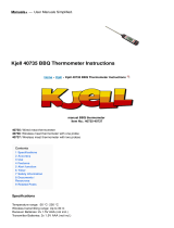 Kjell 40735 BBQ Thermometer Operating instructions