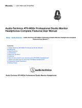 Audio-Technica АТН-М50X Professional Monitor Headphones Operating instructions
