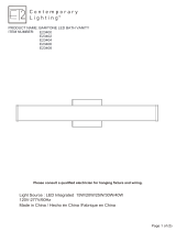 ET2 Contemporary Lighting E23400 Operating instructions