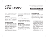 parkell EPIC-TMPT Operating instructions