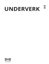 IKEA UNDERVERK Built-in Extractor Hood Operating instructions