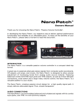 JBL Nano Patch Plus Owner's manual