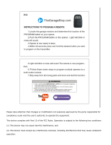 Shanghai Shengzhen Commercial Trade R35 Remote Control Operating instructions