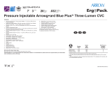 Arrow CDA-45703-P1A Pressure Injectable g+ard Blue Plus Three-Lumen CVC Operating instructions