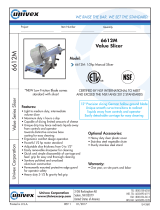 Univex 6612M Operating instructions