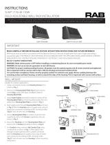RAB Slim 17 FA 40-150W Field Adjustable Wall Pack Operating instructions