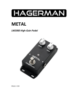 Hagerman LM3900 Metal High-Gain Pedal Operating instructions