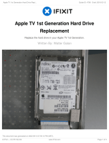 iFixit Apple TV 1st Generation Hard Drive Replacement Operating instructions