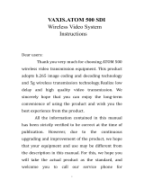 Vaxis ATOM 500 Operating instructions