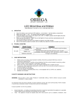 Omega LED Wired Bow Operating instructions