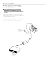 Da-Lite 39021 Video Projector Interface Operating instructions