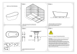 VANITYFUS Acrylic Freestanding Flatbottom Single Slipper Soaking Bathtub Installation guide