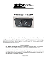 CW Morse Scout CPO Operating instructions