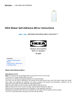 IKEA BLÅSER Self-adhesive mirror Operating instructions
