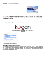 Kogan KALED75RT9220SVA 75 Inch Smart HDR 4K UHD LED TV Operating instructions