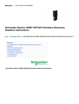 Schneider Electric HOM115PCAFI Homeline Electronic Breakers Operating instructions