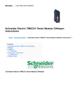 Schneider Electric TMSCO1 Smart Module CANopen Operating instructions