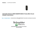 Schneider Electric EDB14020EPD MCB E Frame Mini Circuit Breaker Operating instructions