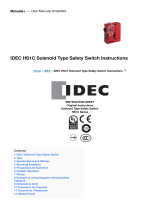 IDEC HS1C Solenoid Type Operating instructions
